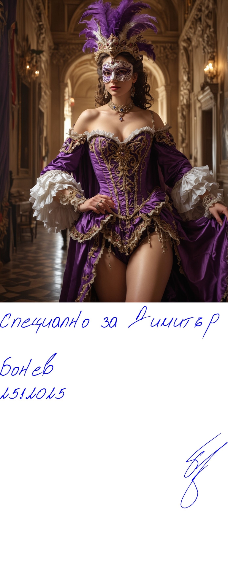 Венецианките - 17201838934517rk3xhp5 - Подписана илюстрация за Димитър Бонев