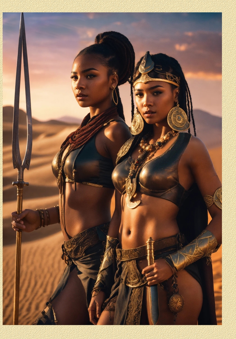 Ерихе египтянката - nubian female warriors