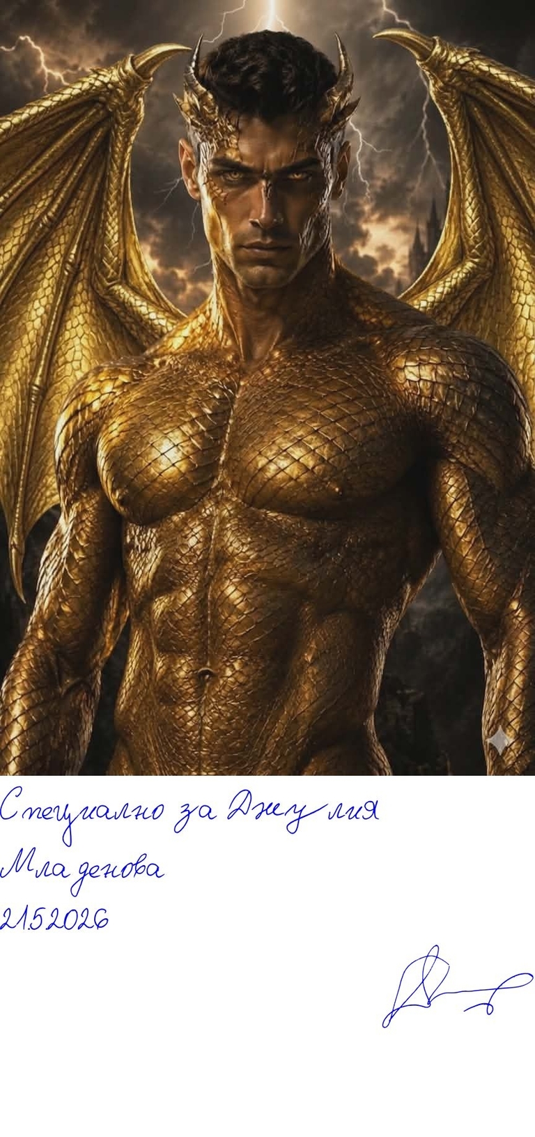 Загбет - Знакът на залеза - image-4163754183934770 - Подписана илюстрация за Специално за Джулия Младенова