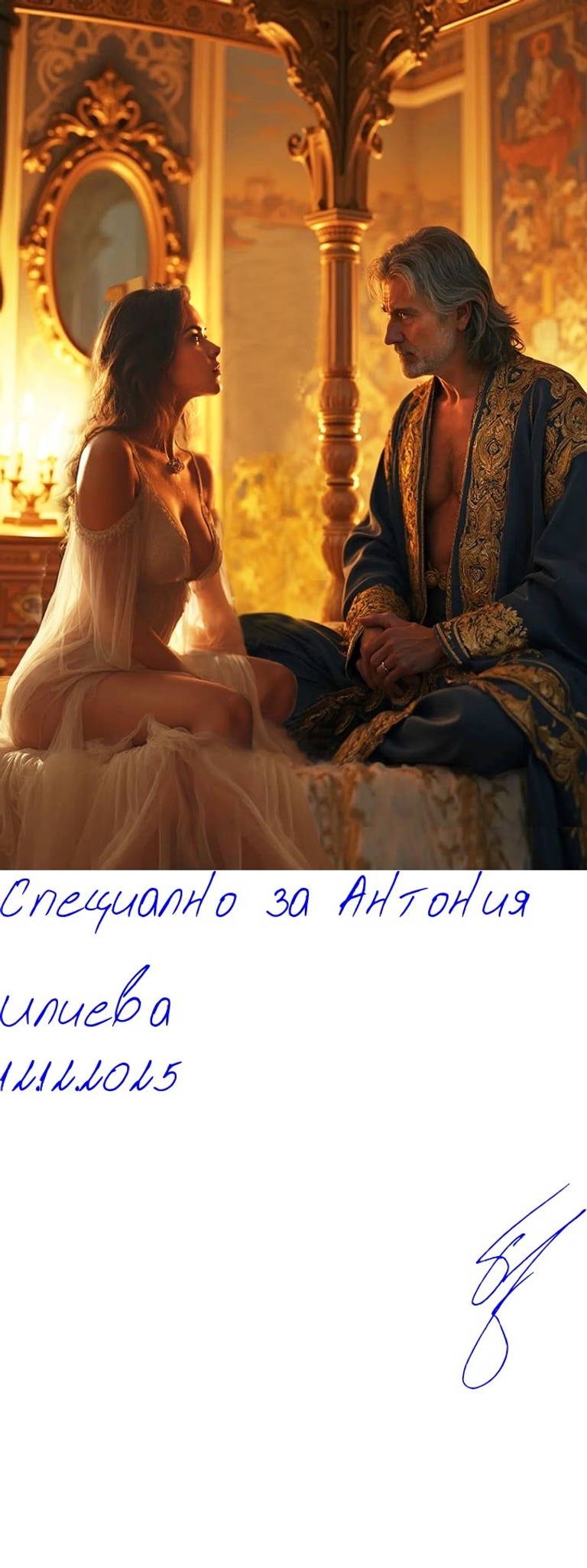 Кафеза - a9c7b1b8-ed1e-43c6-9f00-8f624e737b42 - Подписана илюстрация за Антония Илиева