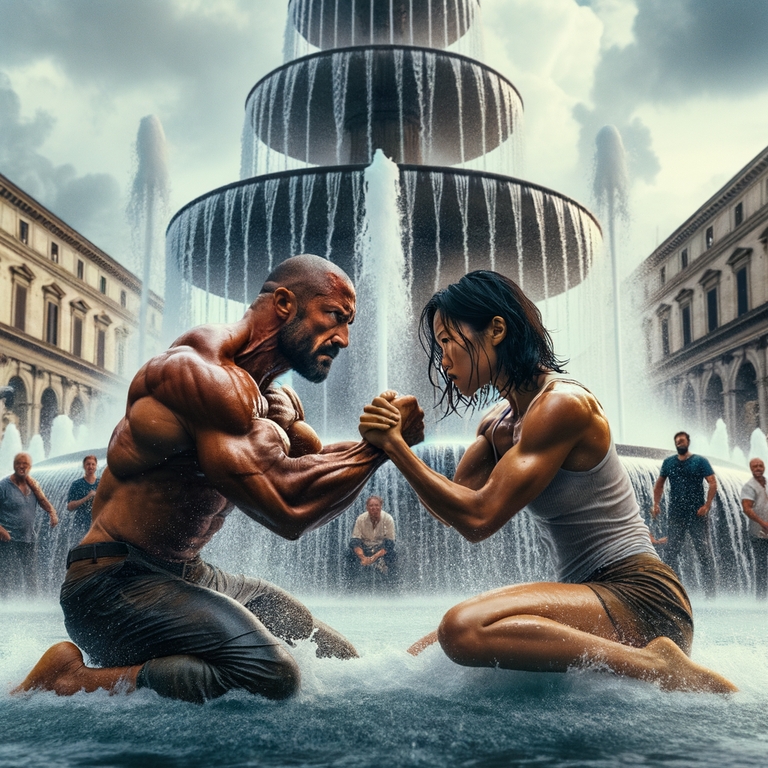 Къщата с белия сайвант - Насилие край фонтани.