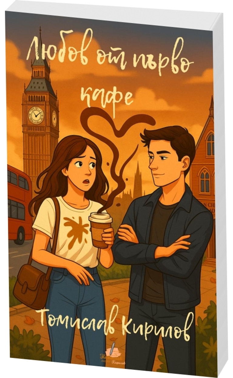 Любов от първо кафе - предна корица