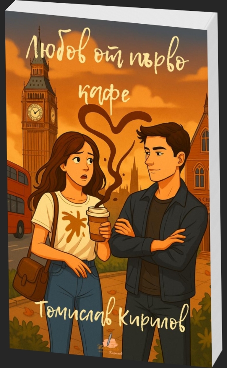 Любов от първо кафе - предна корица