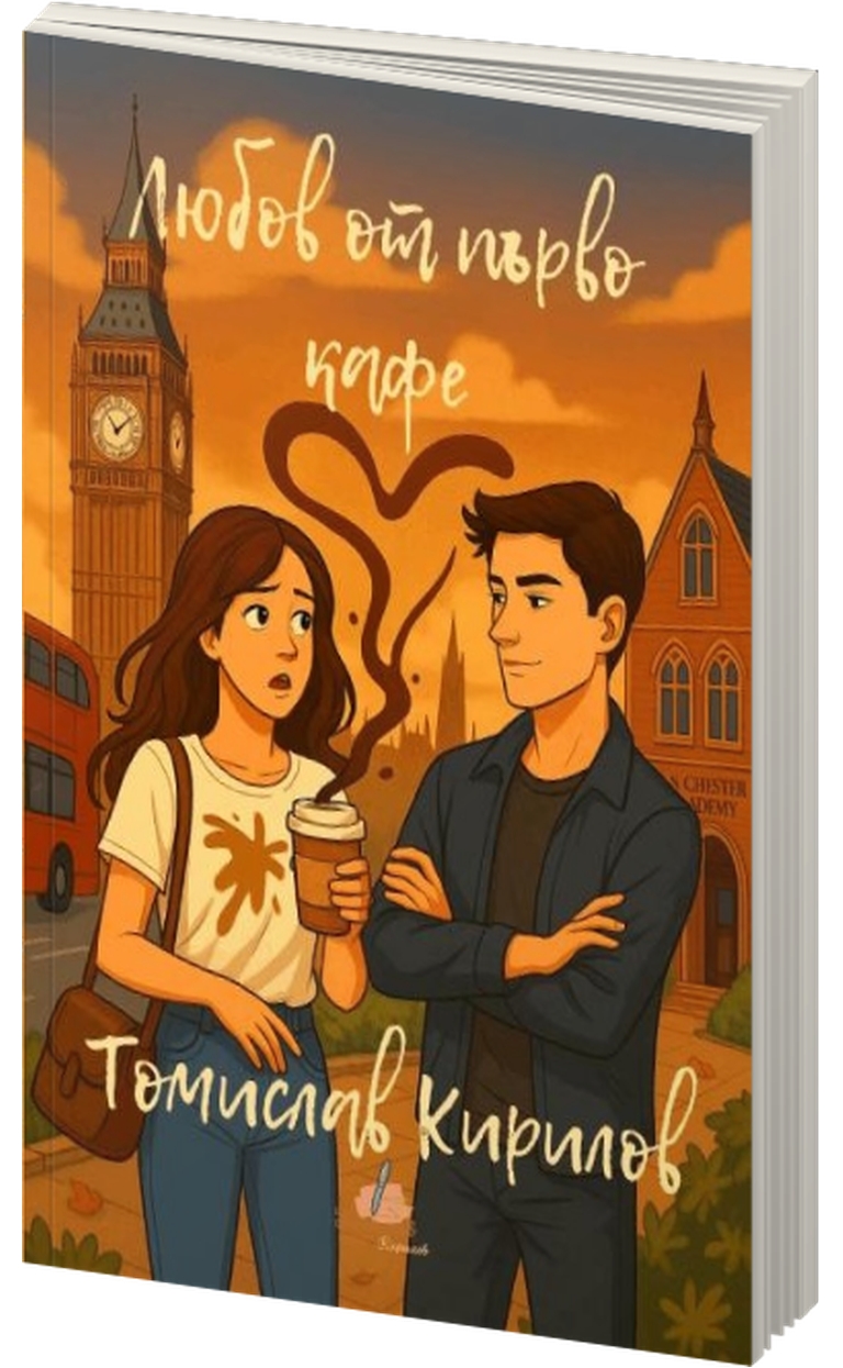 Любов от първо кафе - предна корица