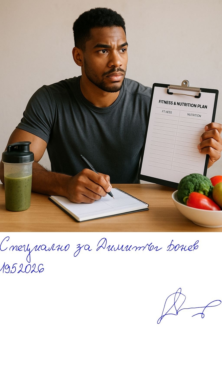Мисия мутант - Холистично развитие чрез фитнес. - Подписана илюстрация за Специално за Димитър Бонев