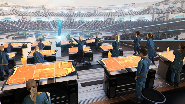 Раят под купол - stadium_school_eden_under_dome