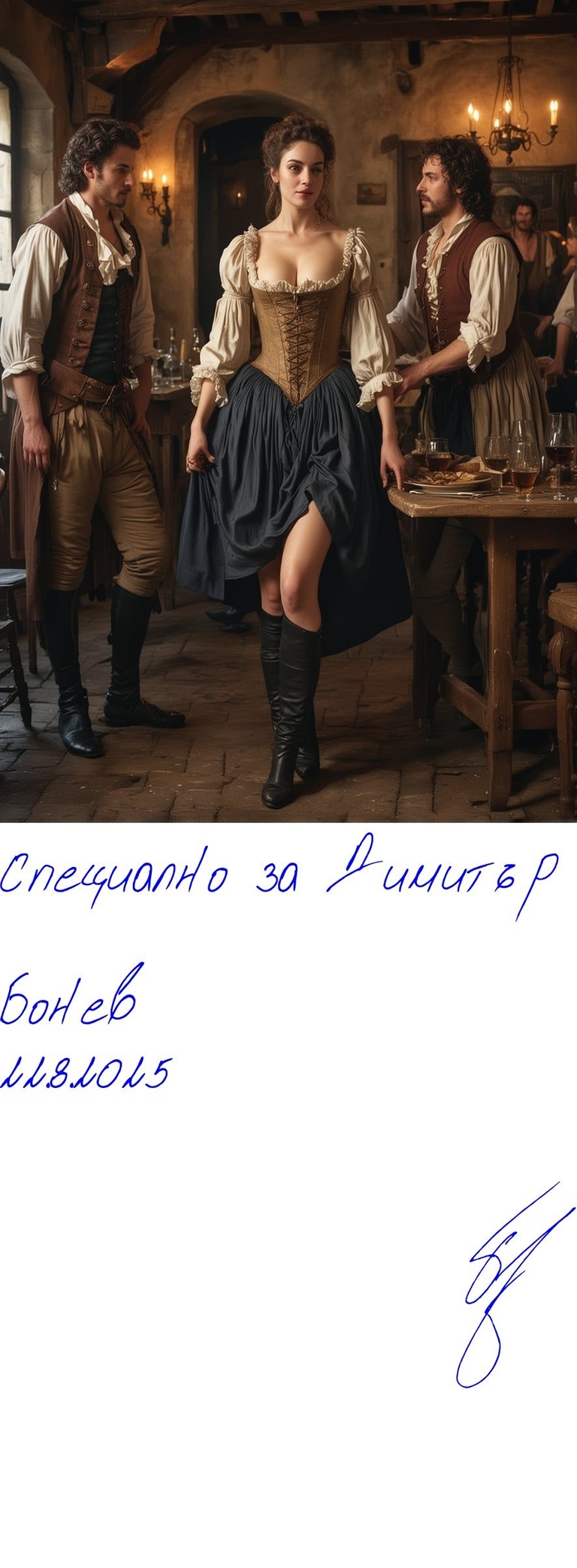 Mutus Liber - 788e0e46-799c-442b-bf1a-8cf8b26f2030 - Подписана илюстрация за Димитър Бонев
